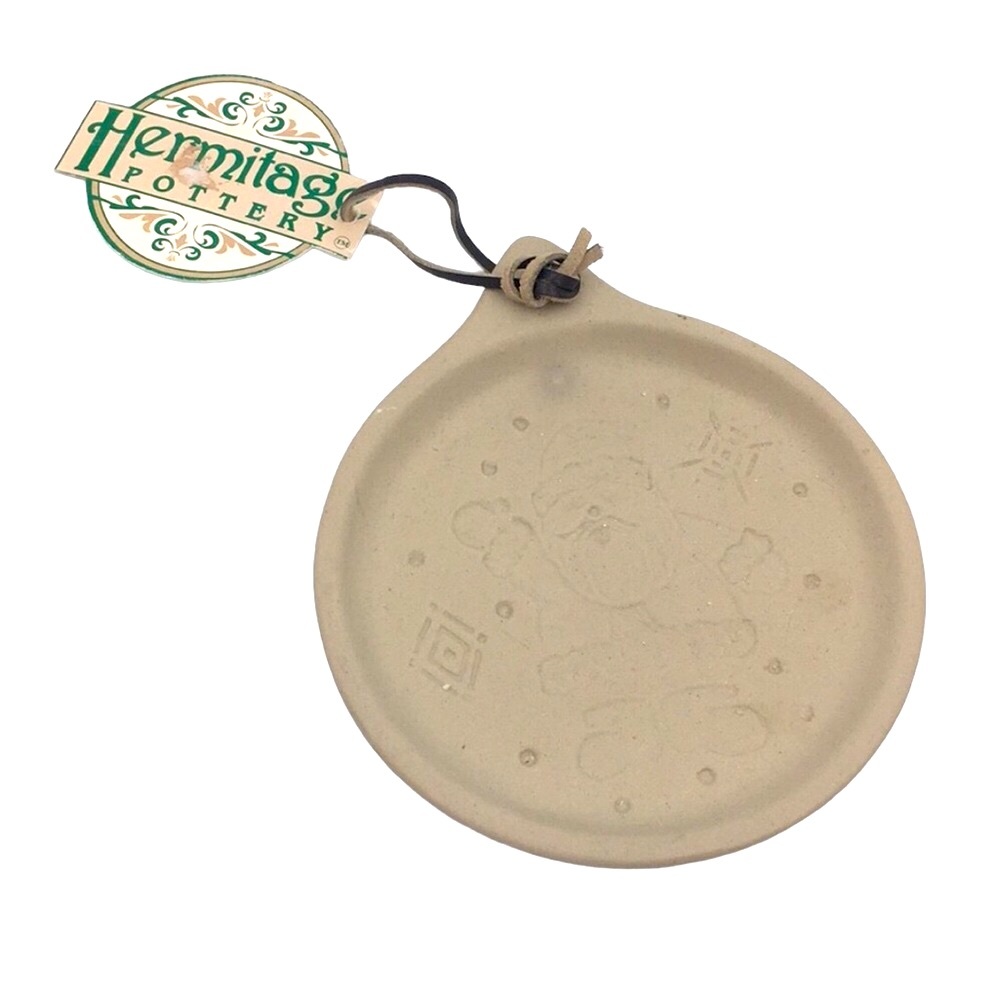 Hermitage 🎅🏼 Pottery Santa Cookie Mold Stoneware